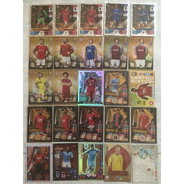 Thẻ cầu thủ match attax ( limited edition )