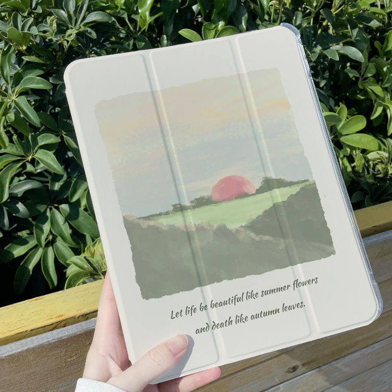 Ốp Máy Tính Bảng Mềm Họa Tiết Hoàng Hôn Cho iPad GEN7 / 8 / 9 10.2 "GEN10 10.9" Pro11 "Pro12.9" 2022 Air4 Air5 Air3 mini6
