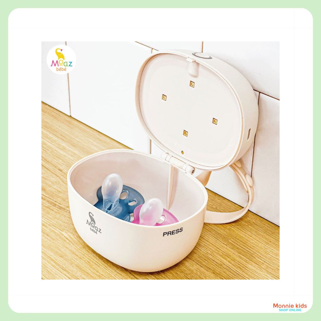 Máy tiệt trùng ti giả núm ti cho bé UVC LED Moaz Bebe MB045