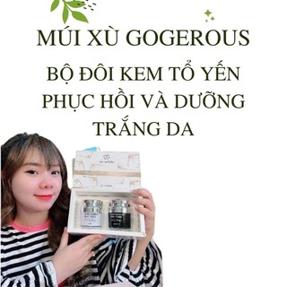 Bộ đôi kem tổ yến ngày và đêm Múi Xù chính hãng dưỡng trắng, phục hồi da chuyên sâu hộp lớn