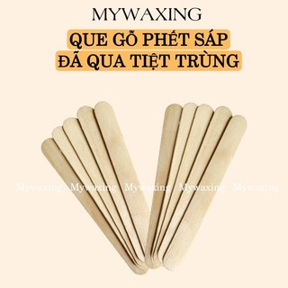 Combo 10 Que Gỗ Phết Sáp Waxing Siêu Bền Dùng Tiện Lợi