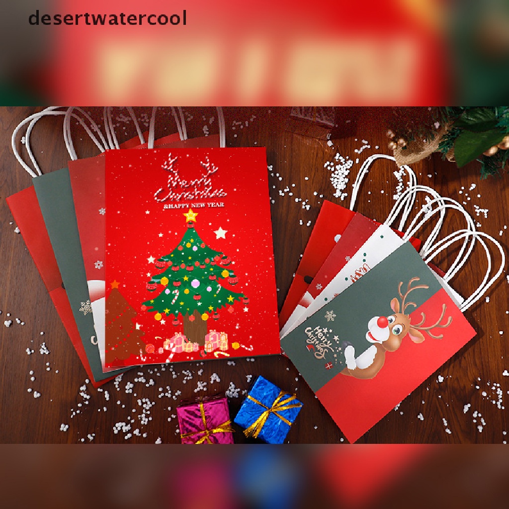 Túi Giấy kraft Đựng Quà Giáng Sinh Họa Tiết Hoạt Hình