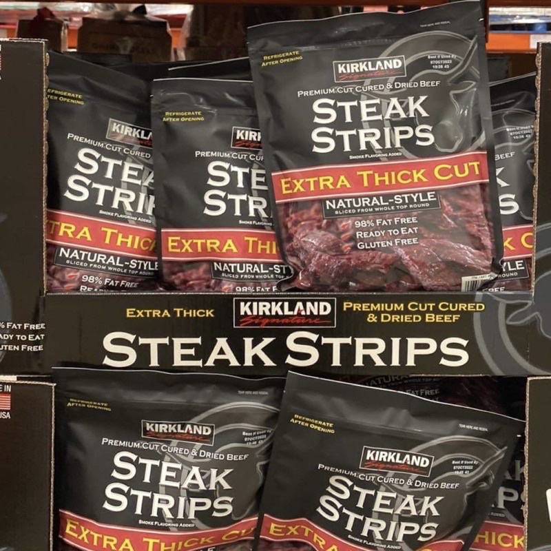(U.S.A)Khô Bò Thượng Hạng Steak Strips Kirkland Mỹ 340g🇺🇸🇺🇸