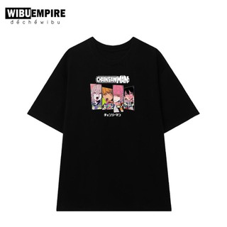 Wibu empire | áo thun form rộng đội 4 chainsaw man | anime chainsaw man - áo phông unisex