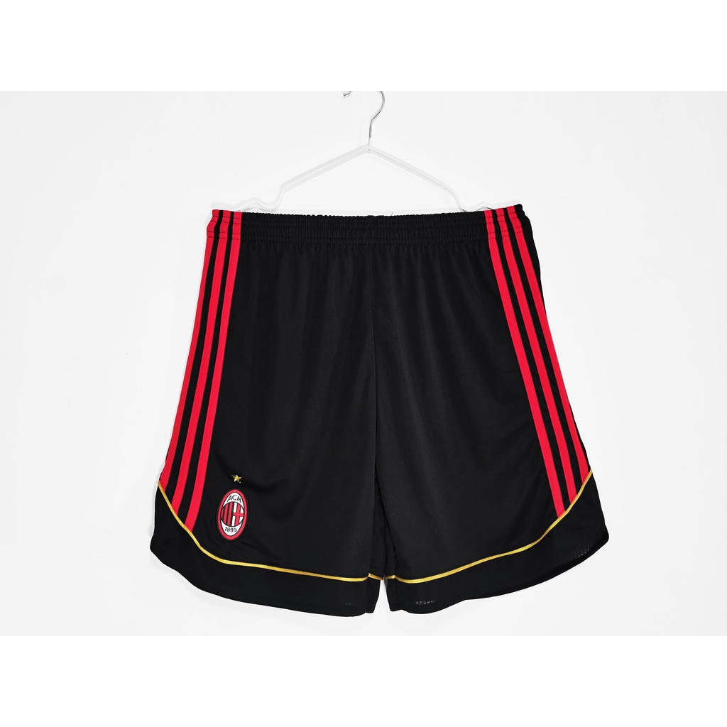 Quần Short Bóng Đá Màu Đen Phong Cách Retro 06-07 AC Milan