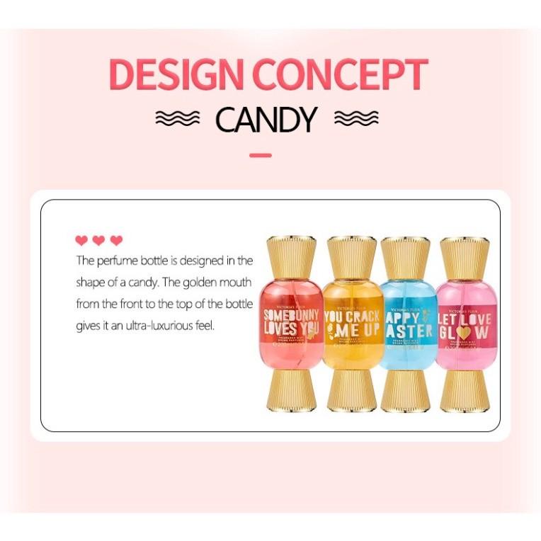 Body mist victoria fleur 250ml dạng viên kẹo - mùi ngọt nhẹ cho học sinh sinh viên