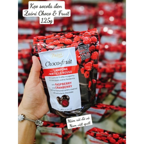 KẸO SOCOLA ZAINI CHOCO & FRUIT VIỆT QUẤT - MÂM XÔI túi 125gr
