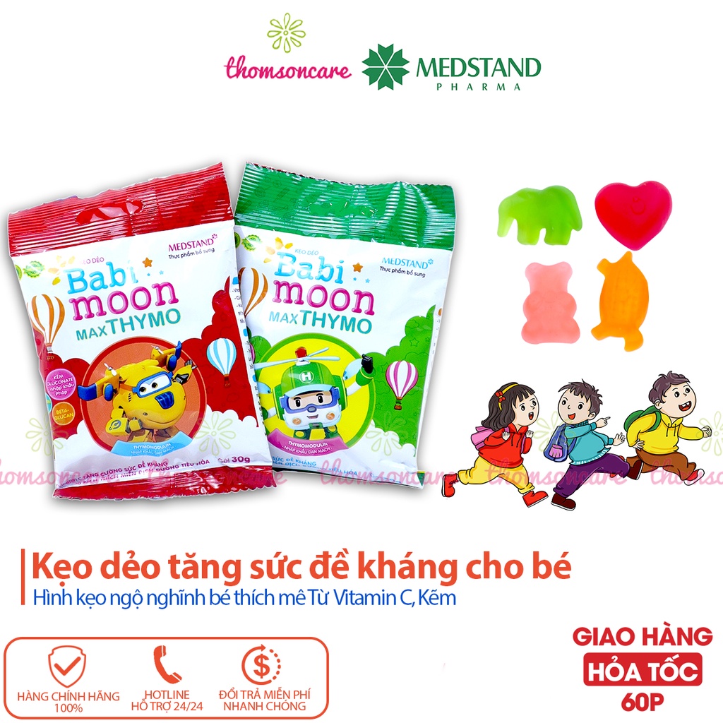 Kẹo dẻo tăng sức đề kháng cho bé Babi moon MaxThymo