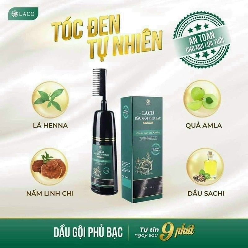 Dầu gội phủ bạc tóc LACO( Chính Hãng)