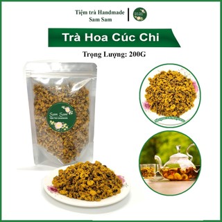 Trà hoa cúc chi sấy khô 200g, cúc vàng nụ bé của tiệm trà samsam
