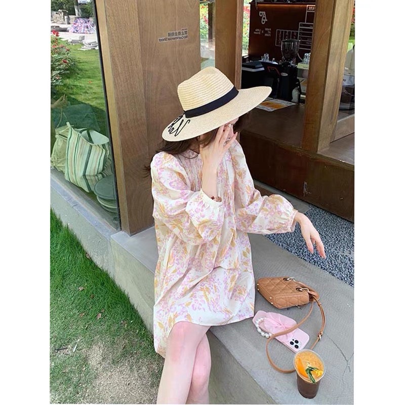 Đầm dập ly hoa phong cách tiểu thư thời trang nữ  hera MSP Z4