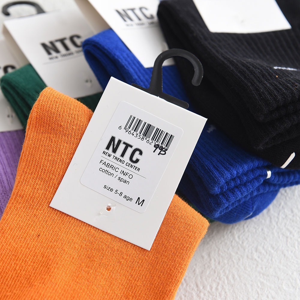 Combo 5 đôi tất Nike cổ trung cho bé chất cotton nhiều sắc màu