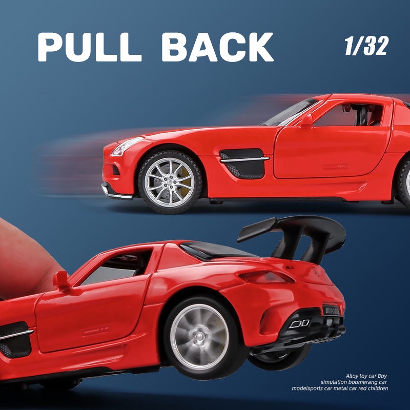 Mô Hình Xe Hơi Mercedes Benz SLS AMG Bằng Hợp Kim Tỉ Lệ 1: 32