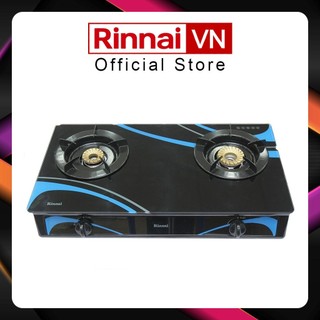 [Mall] Bếp Gas Dương Đôi Rinnai RV-3715GL(BC) - Bếp Gas Đôi Mặt Kính - Bảo Hành 2 Năm Chính Hãng