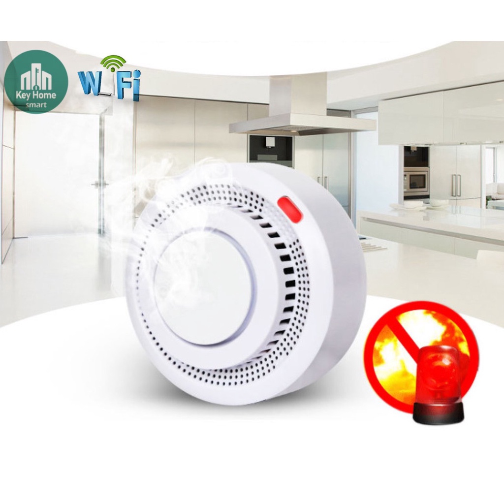 Báo động khói không dây thông minh wifi Tuya, phòng cháy báo cháy an ninh cho gia đình, văn phòng, nhà xe