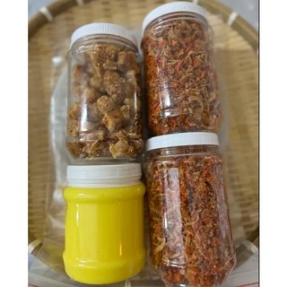 Bánh tráng phơi sương 500g+400g hành phi + 300 bơ + 150g tóp mỡ