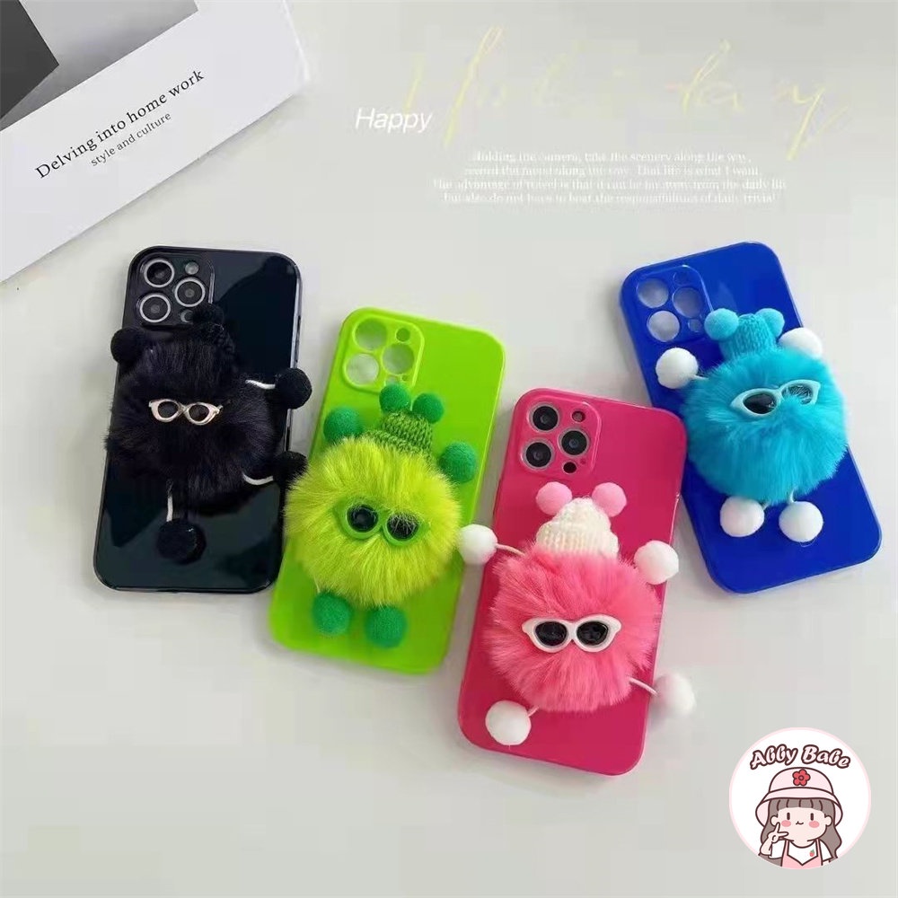 Ốp Điện Thoại TPU Mềm Hình Quái Vật Đeo Kính Râm 3D Cho IPhone 14 Pro Max 11 13 12 Pro Max X XS Max XR