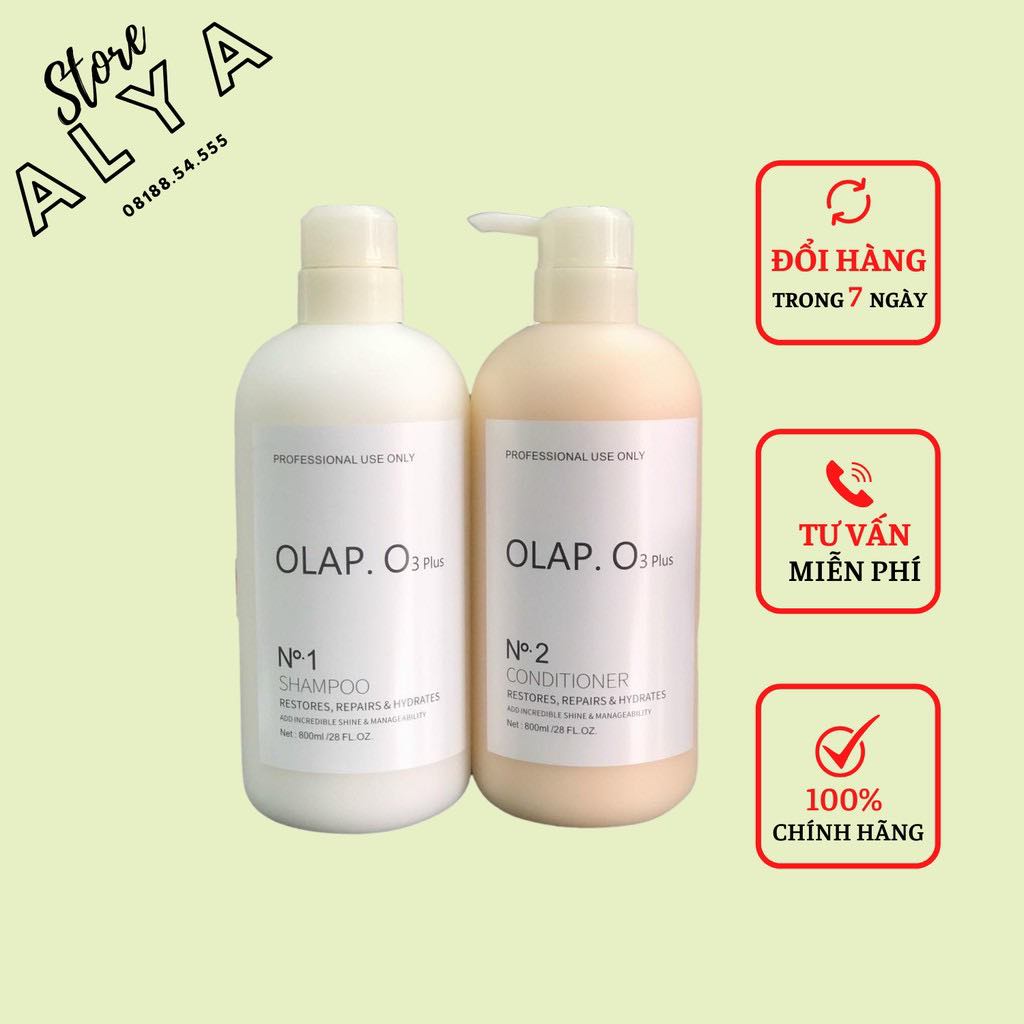 Cặp Gội Xả Mềm Mượt Phục Hồi Tóc OLAP O3 Plus |Hàng Chính Hãng USA