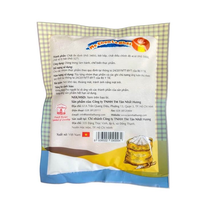 Bột Nổi – Không Muối Nhôm 100gr
