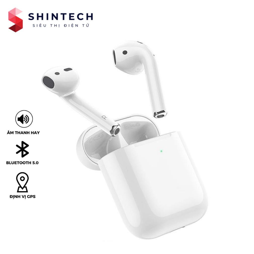 Tai nghe bluetooth Hoco CES3 dung lượng pin 400mAh, định vị, chỉnh sửa tên, thao tác chạm cảm ứng, pop up-ShinTech