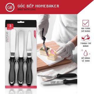 Dao chà láng 3 dao - bộ 3 dao trang trí bánh - dụng cụ làm bánh gbot008