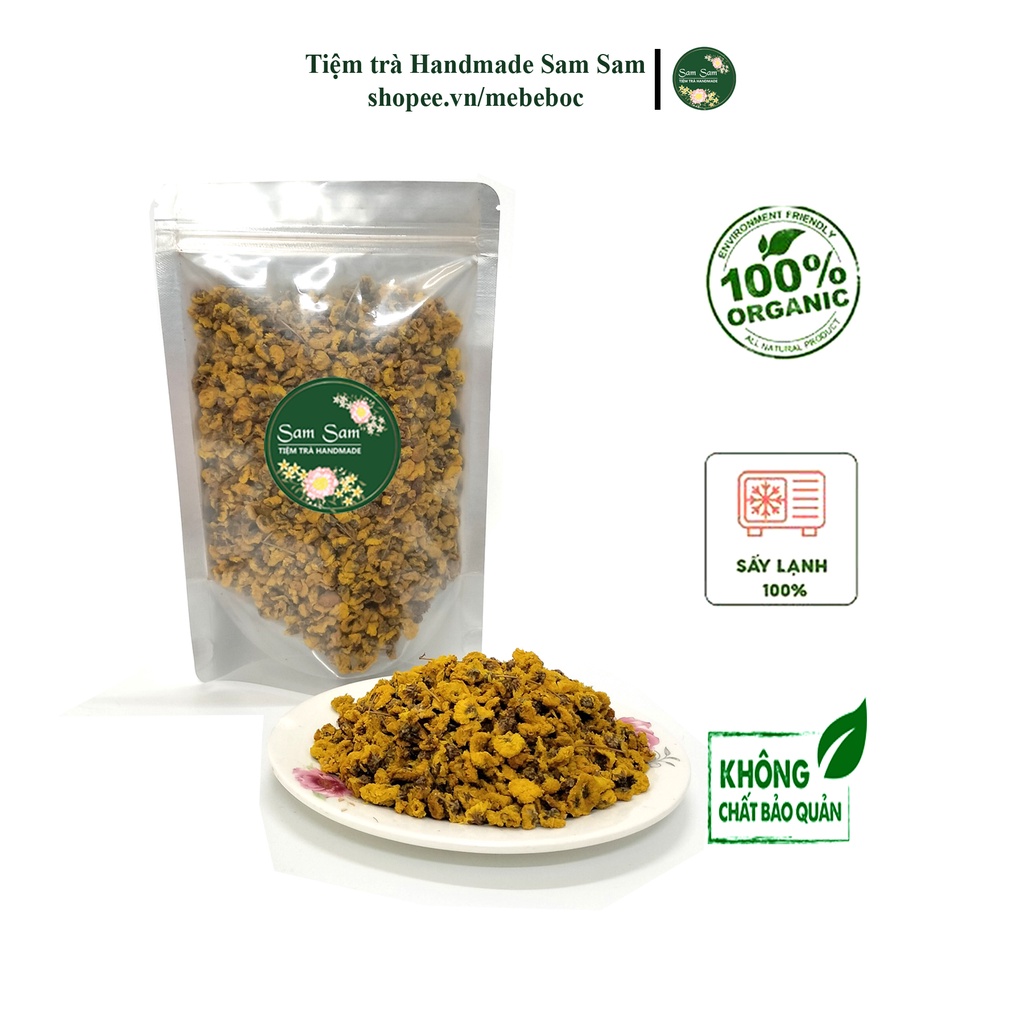 Hoa Cúc Vàng Nhỏ Sấy Khô (Cúc Vàng Nụ) Cúc Chi 500g