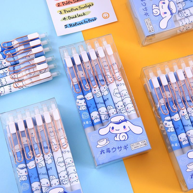 Bút Mực Đen Ngòi 0.5mm Hình Chú Chó Yugui Hoạt Hình Dễ Thương Phù Hợp Cho Văn Phòng