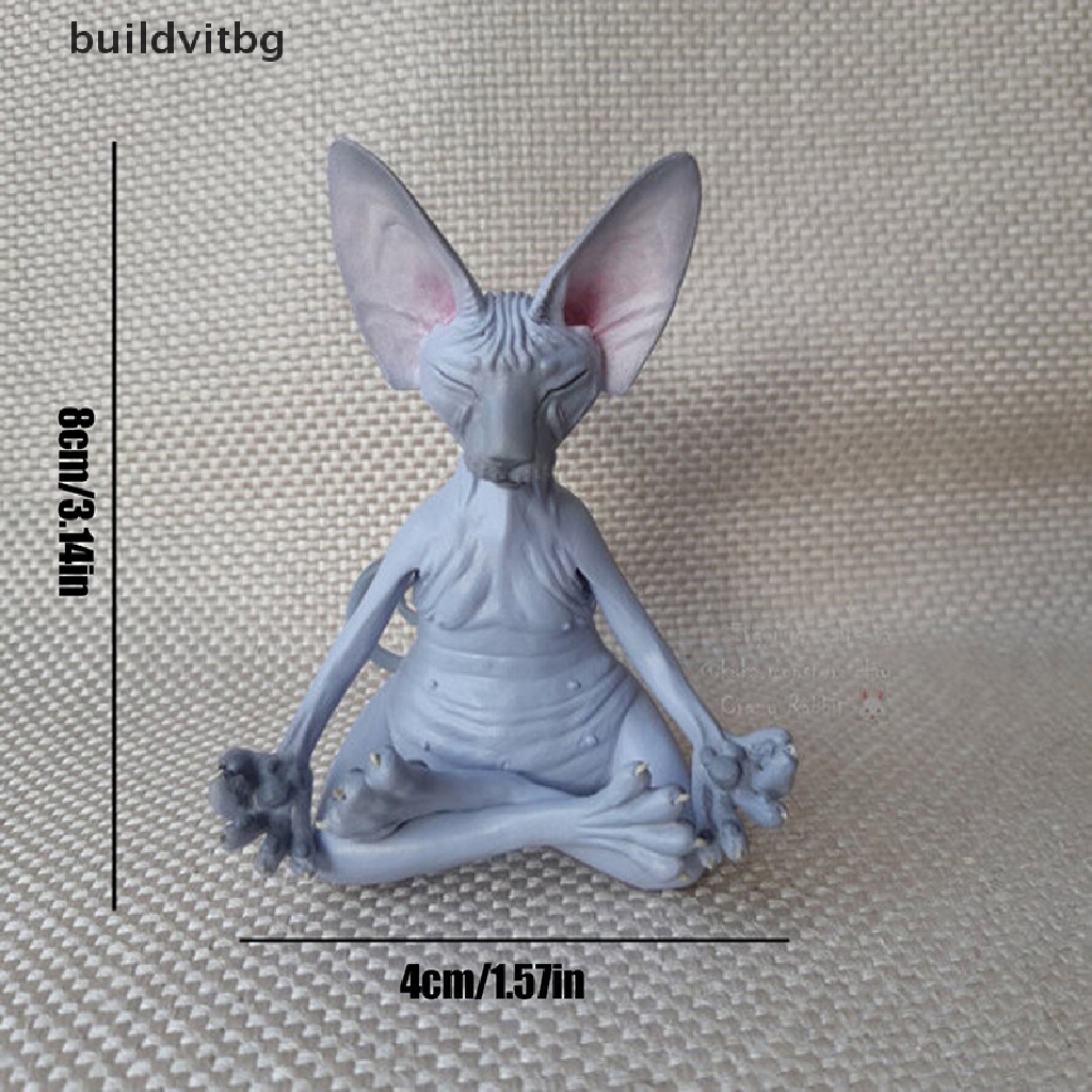 Mô Hình Chú Mèo Sphynx Thu Nhỏ Dùng Trang Trí