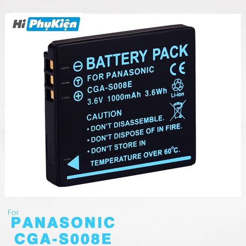 Pin S008E BCE10E dùng cho máy ảnh Panasonic LUMIX DMC-FS20 FS3 FS5 FX33S FX30A