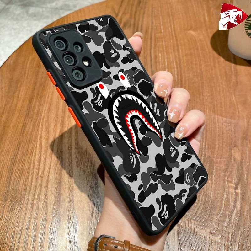 Ốp lưng Samsung BAPE SHARK Nhám cho Samsung A04 A23 A30 A22 A16 A13 A53 M33 M53 J4... - SS-03 - phukiengiacucre