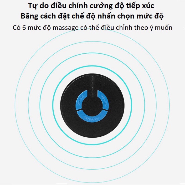 Máy masage điện thông minh, tấm dán masage xung điện chân, cổ, vai, gáy kèm 10 hình thức rung masage massas giảm đau