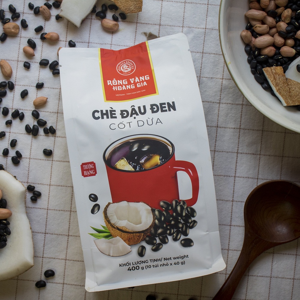 Chè Đậu Đen Cốt Dừa Rồng Vàng Hoàng Gia