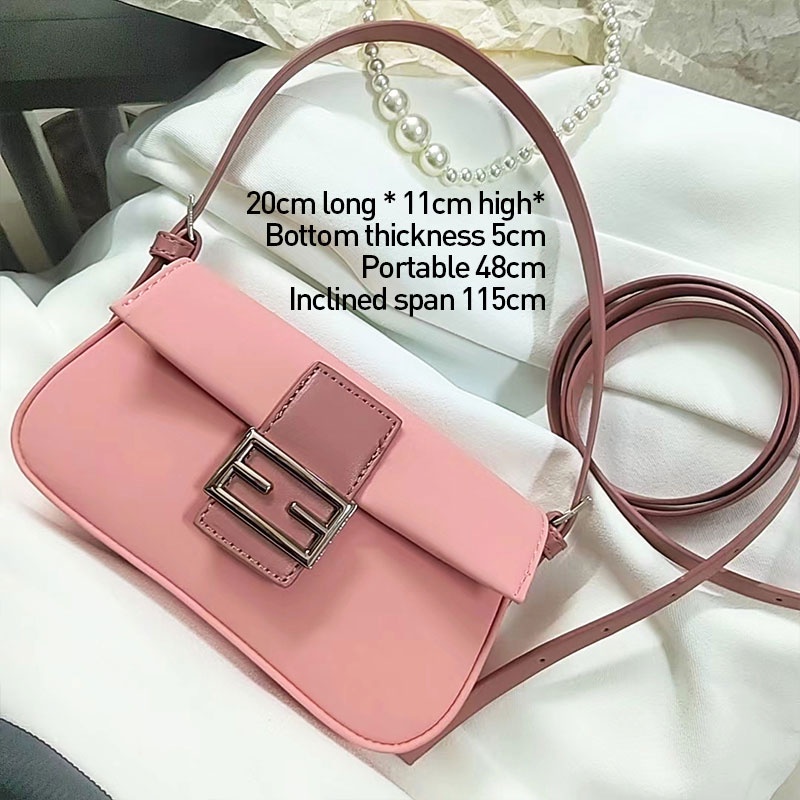 Mischa Túi Đeo Chéo Vai Bằng Da PU Màu Trơn Dễ Phối Đồ Thời Trang