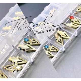 Charm nhọn gắn đá sáng cao cấp- phụ kiện nails