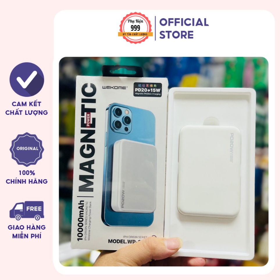 Sạc phòng ngừa sạc nhanh 20W WP-329 WK hàm lượng 10000mAh