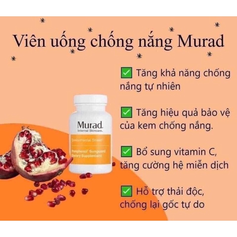 ⭐️ Viên uống chống nắng Murad 60 viên
