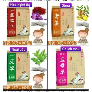 Xả Kho –  Ngâm chân thảo dược - gừng ngải cứu nhụy nghệ tây ngâm chân cao cấp bài hàn bổ khí cải thiện giấc ngủ