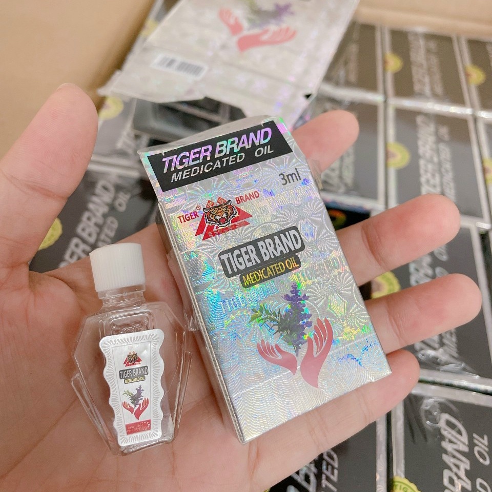 Dầu Gió Trắng, Vàng Tiger Brand 7ml Chính Hãng