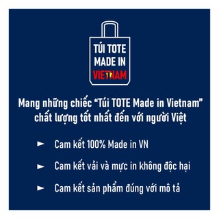 TÚI TOTE Vải Canvas cao cấp – VN phù hợp đi chơi đi học đi làm, quà tặng Giáng Sinh 2022