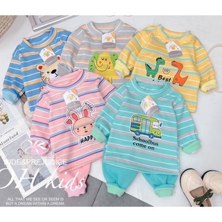 Bộ nỉ bông bé trai bé gái siêu ấm 6-16kg