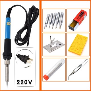 Combo Dụng cụ hàn mạch điện tử , Tay hàn 60w, combo mỏ hàn