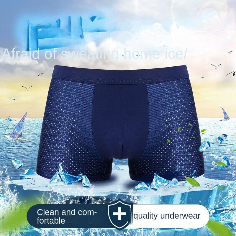 Quần Lót Boxer Dạng Lưới Mỏng Thoáng Khí Thời Trang Mùa Hè Cho Nam