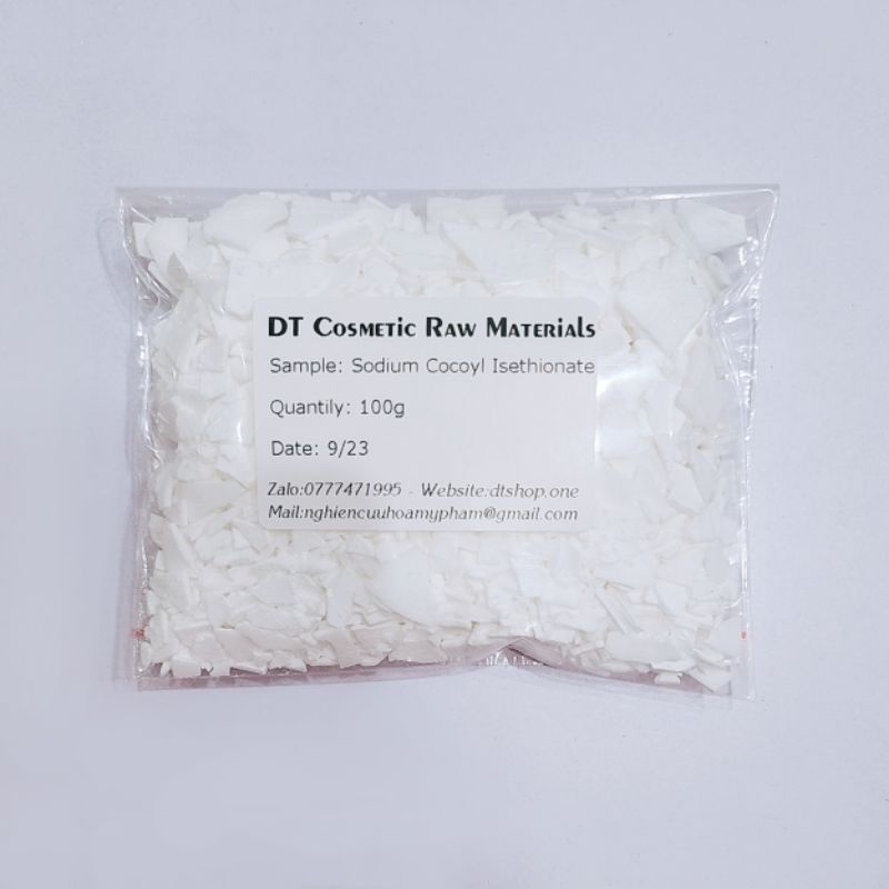 100g Sodium Cocoyl Isethionate - Chất Tạo Bọt Dịu Nhẹ, Tạo Bọt Nhiều - Nguyên Liệu Mỹ Phẩm