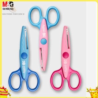 Kéo cắt giấy răng cưa M&G FSS91301 135mm an toàn cho bé sáng tạo, kéo cắt tỉa