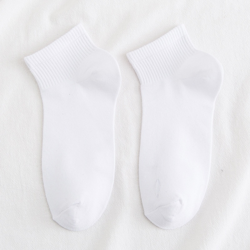 Đôi Vớ Cotton NgắN MàU Trơn ThờI Trang Cho Nữ