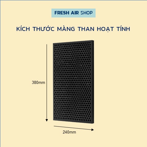 Combo HEPA+THAN màng lọc không khí Sharp FZ-F50HFE, FP-JM40V-B, FP-J40E-W, FP-G50E-W, FP-GM50E-B, FP-F40, FP-FM40. | BigBuy360 - bigbuy360.vn