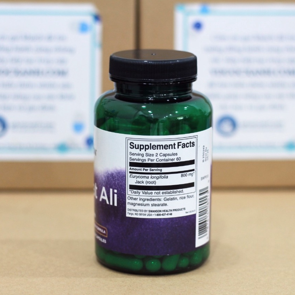 SWANSON TONGKAT ALI, 120 viên, Hỗ trợ sức khỏe sinh lý nam giới