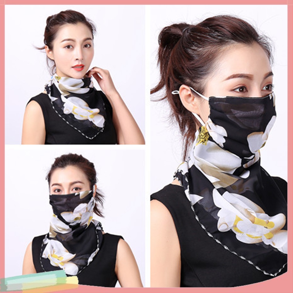 Khăn Choàng Cổ Che Mặt Chống Tia Uv In Họa Tiết Độc Đáo Hợp Thời Trang Cho Nữ