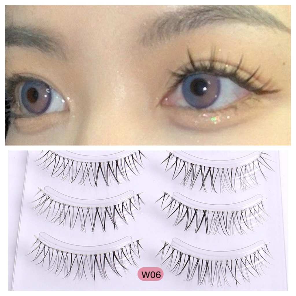 Bộ 4 Cặp Lông Mi Giả Trong Suốt Trang Điểm Tự Nhiên
