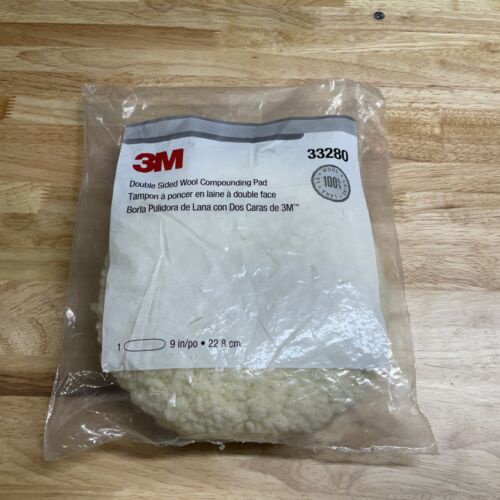 Phớt lông cừu hai mặt 3M 33280 để Đánh bóng Sơn, Gỗ, ... kích thước 9"